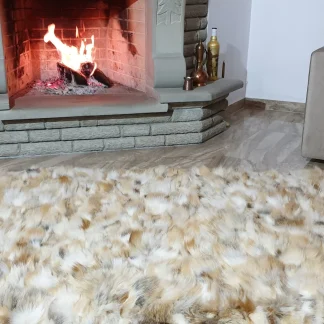 Fur blanket, fox fur blanket,fur throw,real fur blanket