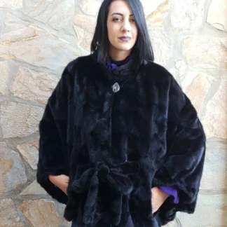 Fur cape,mink cape,real mink poncho