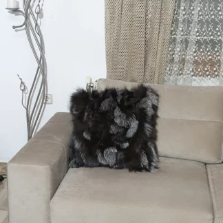 Fur pillowcases, fox - real leather pillowcases,real fur