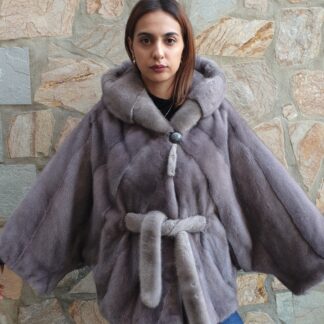Fur cape,mink cape,real mink poncho