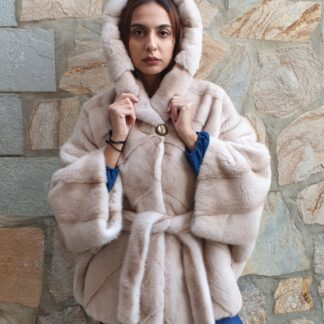 Fur cape,mink cape,real mink poncho