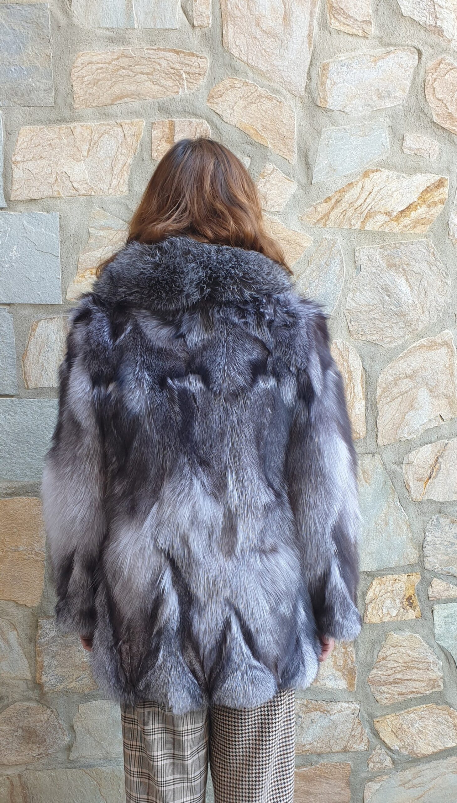 Handmade Fox Fur Jacket: Real Fur Coat - Image 3