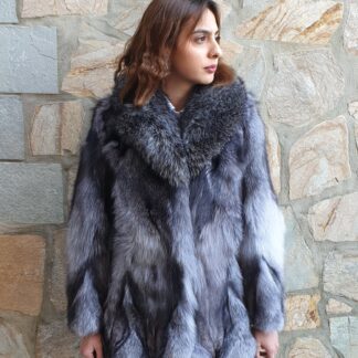 Handmade Fox Fur Jacket: Real Fur Coat