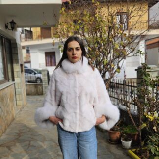 Fur cape,white mink cape,real mink poncho