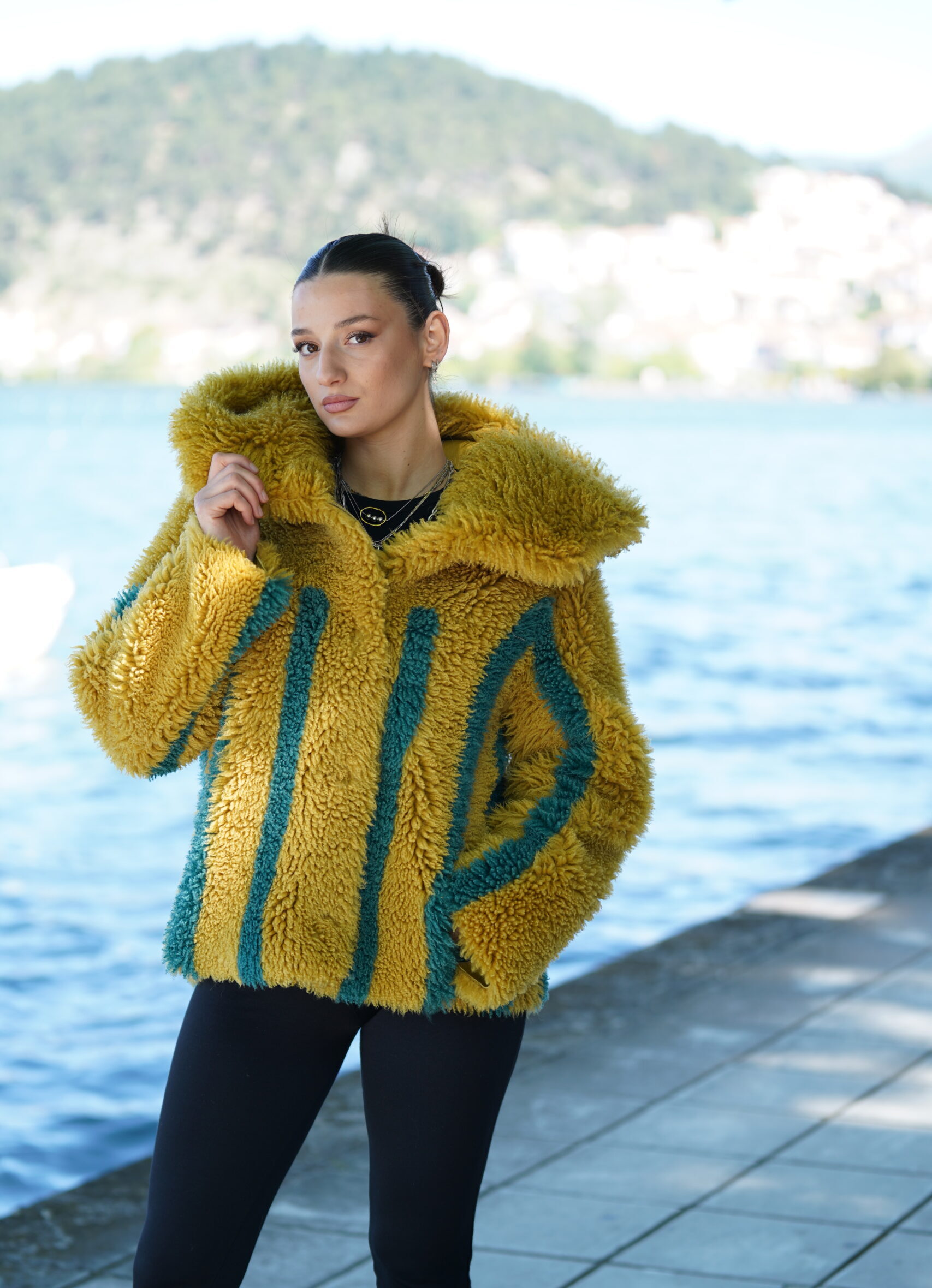 Elevate Your Winter Wardrobe with Real Sheepskin Fur Coat, Women’s Elegant Outerwear
