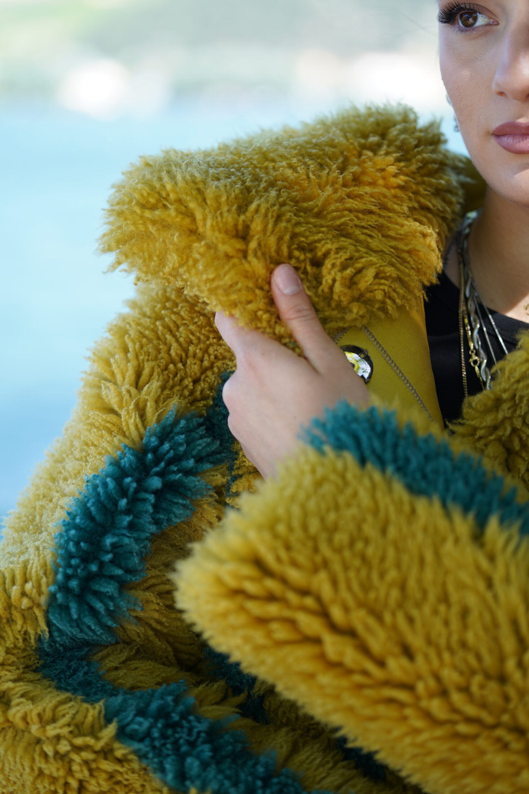 Elevate Your Winter Wardrobe with Real Sheepskin Fur Coat, Women’s Elegant Outerwear - Image 8