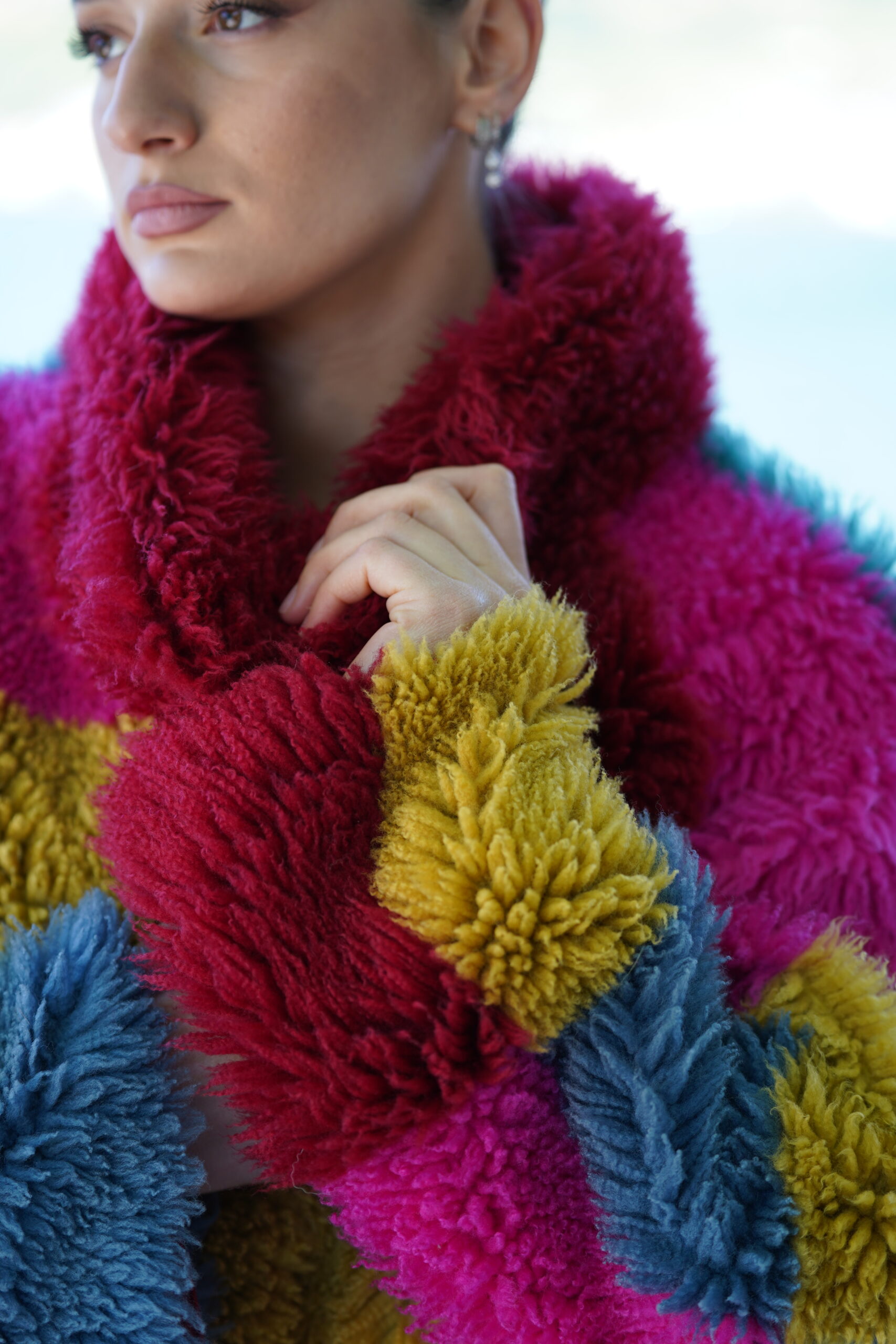 Elevate Your Winter Wardrobe with Real Sheepskin Fur Coat, Women’s Elegant Outerwear - Image 4