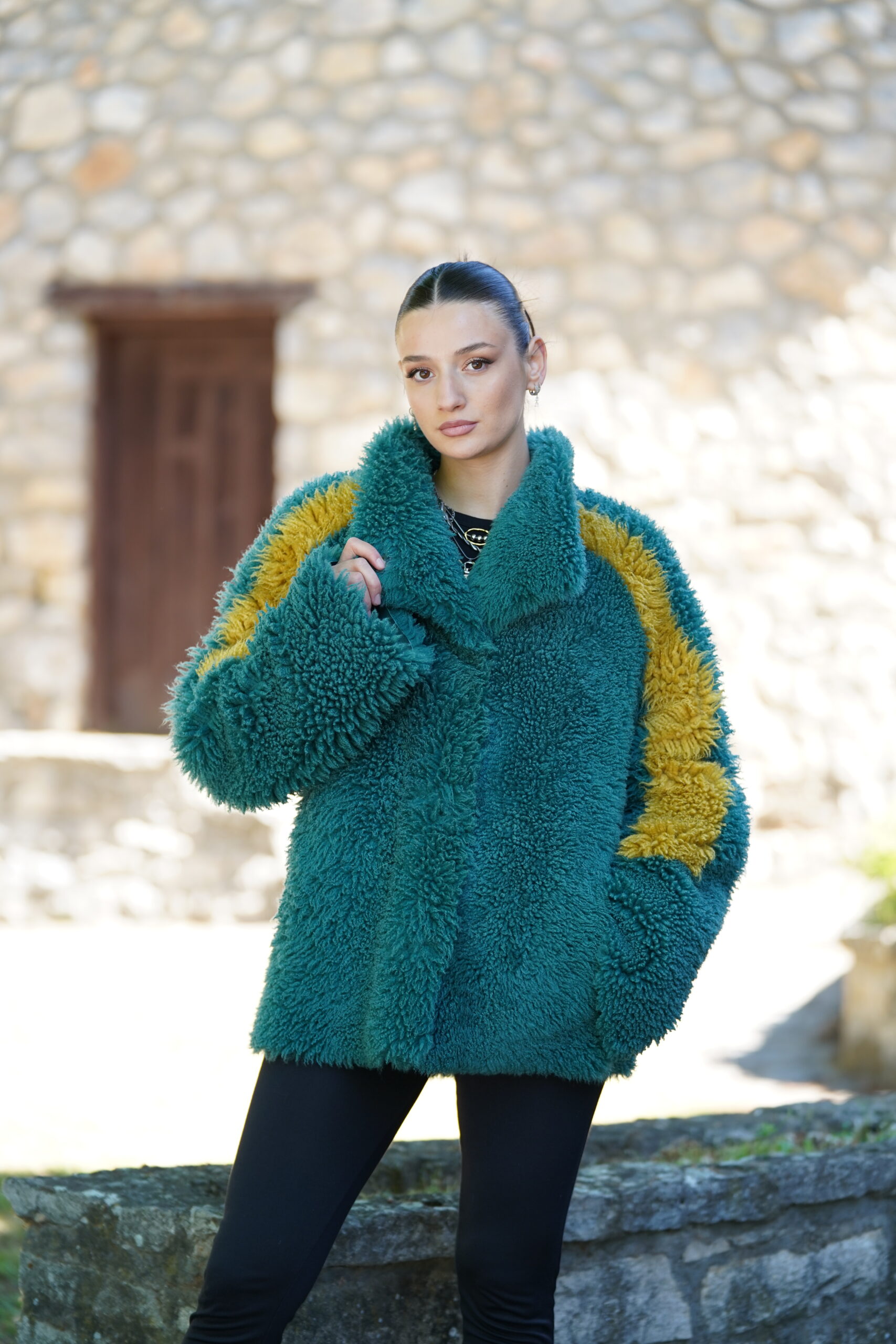 Elevate Your Winter Wardrobe with Real Sheepskin Fur Coat, Women’s Elegant Outerwear