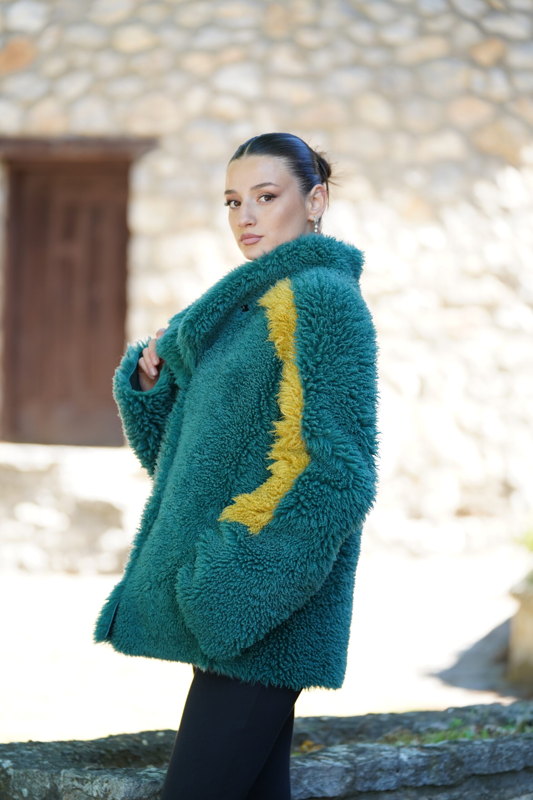 Elevate Your Winter Wardrobe with Real Sheepskin Fur Coat, Women’s Elegant Outerwear - Image 3