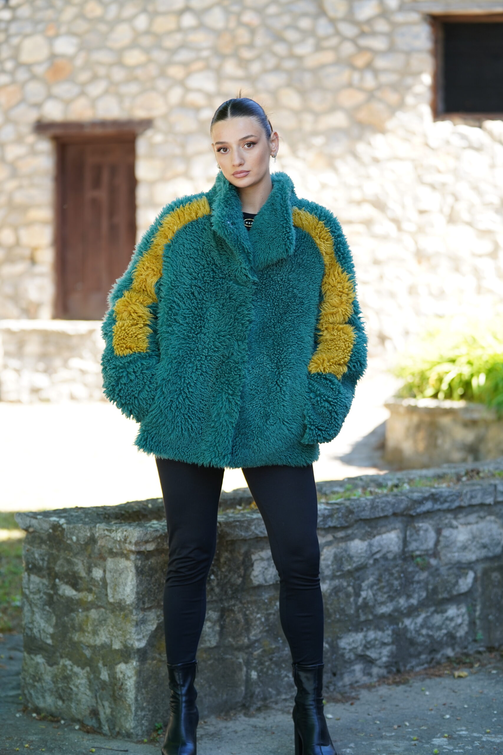 Elevate Your Winter Wardrobe with Real Sheepskin Fur Coat, Women’s Elegant Outerwear - Image 7
