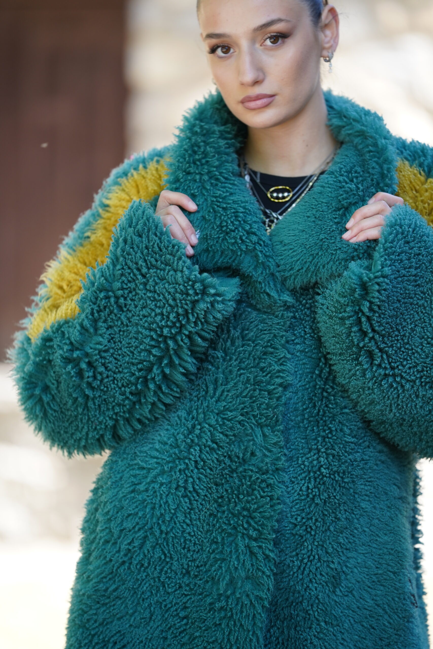 Elevate Your Winter Wardrobe with Real Sheepskin Fur Coat, Women’s Elegant Outerwear - Image 8