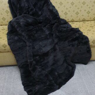Real Fur Rex Rabbit Blanket - Fur Throw