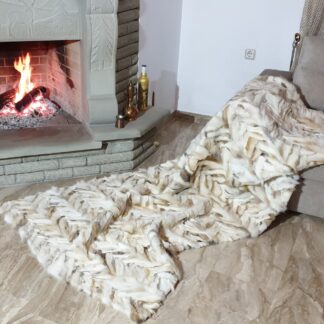 Real Fur Fox Blanket - Fur Throw
