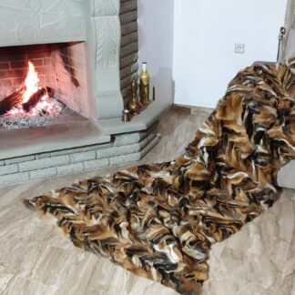 Real Fur Fox Blanket - Fur Throw