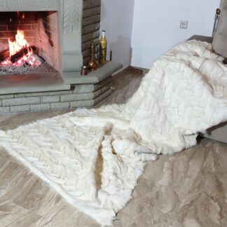 Real Fur Fox Blanket - Fur Throw