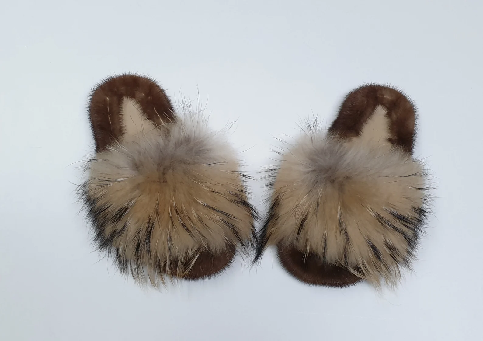 Real Fox - Mink Fur Slippers - Image 3