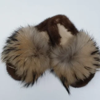 Real Fox - Mink Fur Slippers