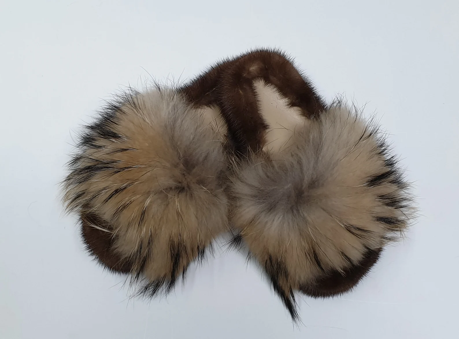 Real Fox - Mink Fur Slippers