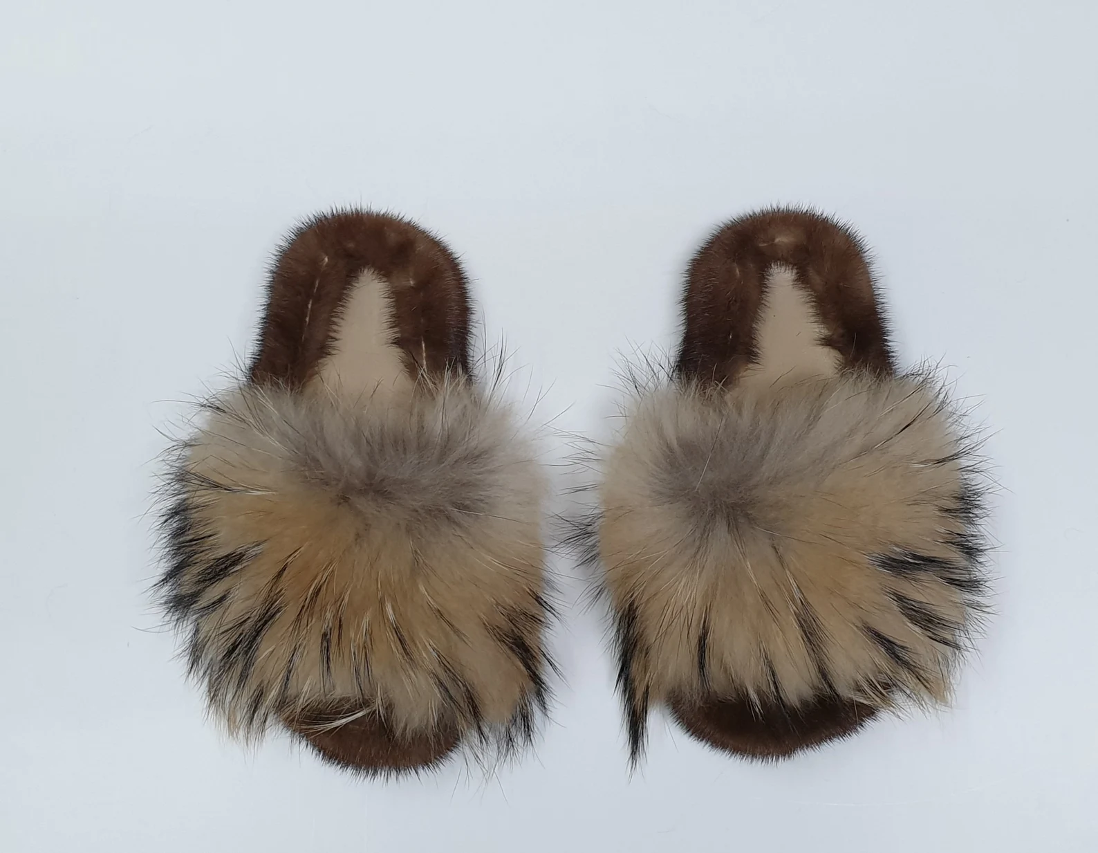 Real Fox - Mink Fur Slippers - Image 2