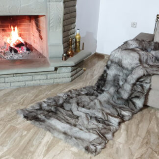 Real Fur Fox Blanket - Fur Throw