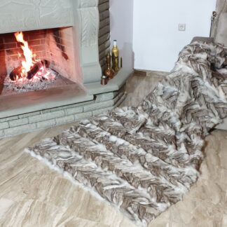 Real Fur Fox Blanket - Fur Throw