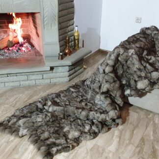 Real Fur Fox Blanket - Fur Throw