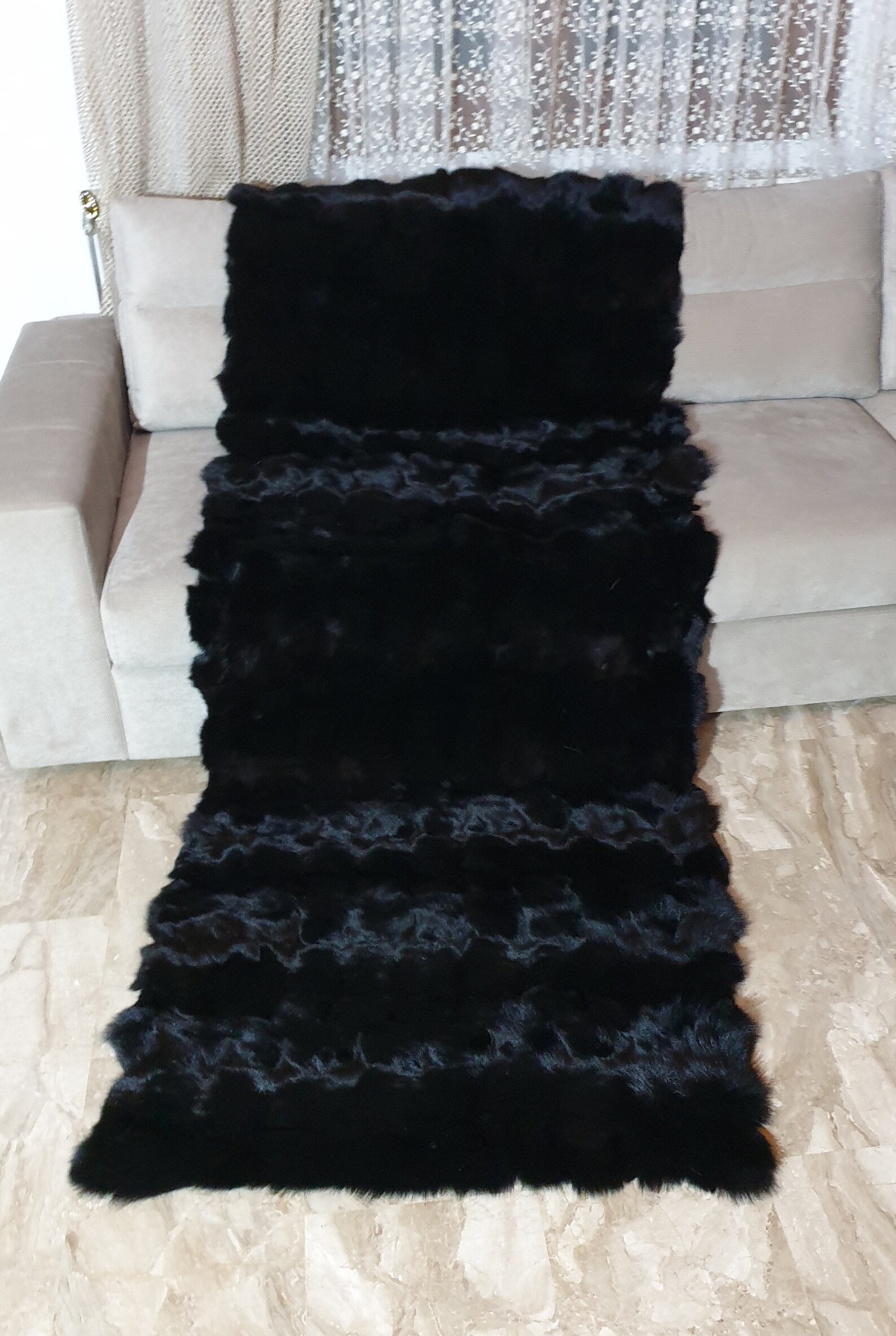 Real Fur Fox Blanket - Fur Throw - Image 4