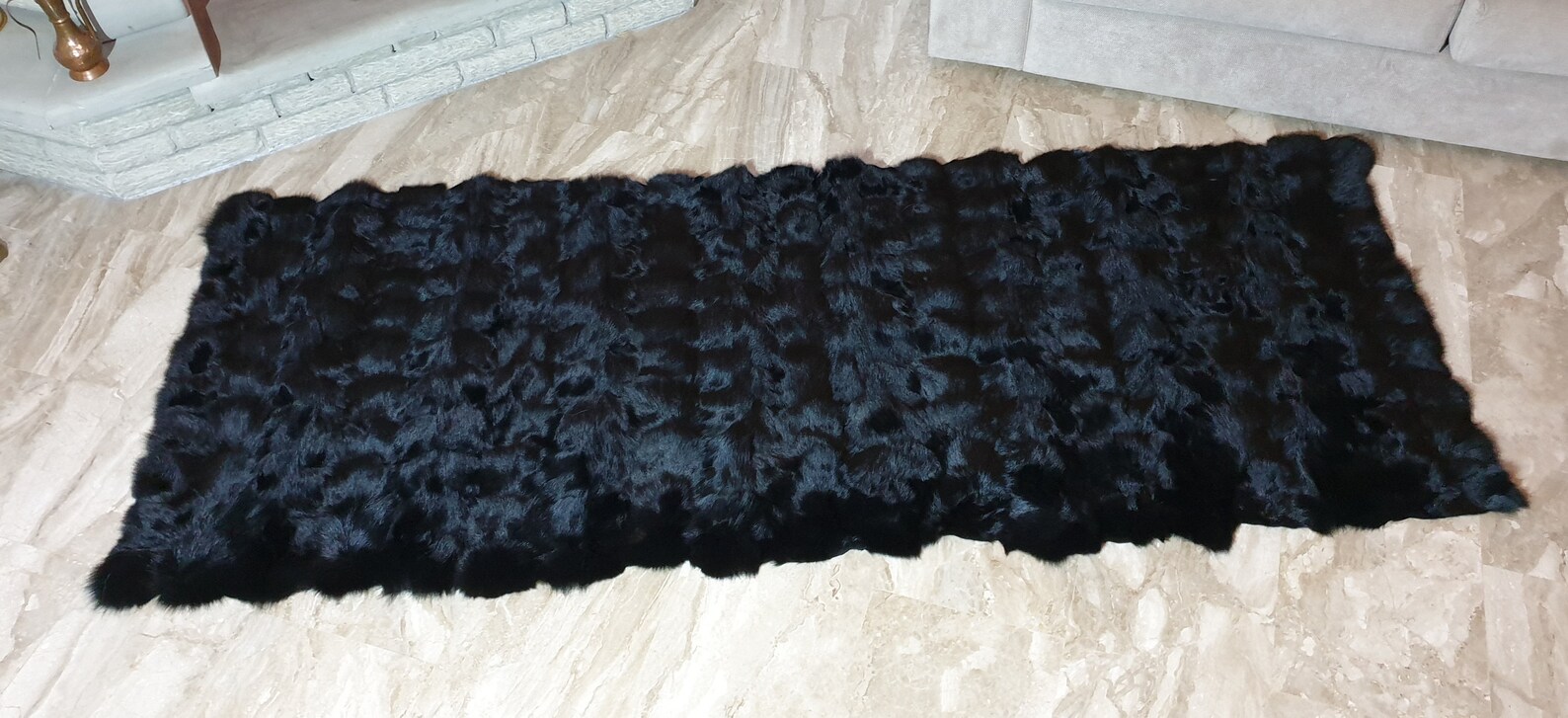 Real Fur Fox Blanket - Fur Throw - Image 5