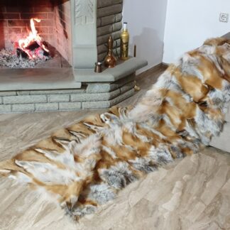 Real Fur Fox Blanket - Fur Throw