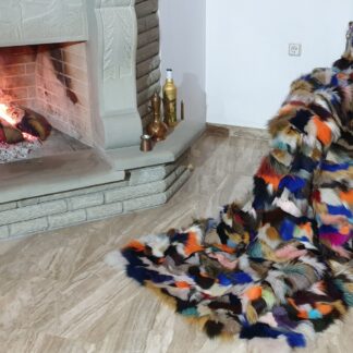 Real Fur Fox Blanket - Fur Throw
