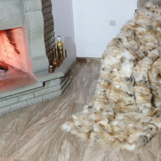 Real Fur Fox Blanket - Fur Throw