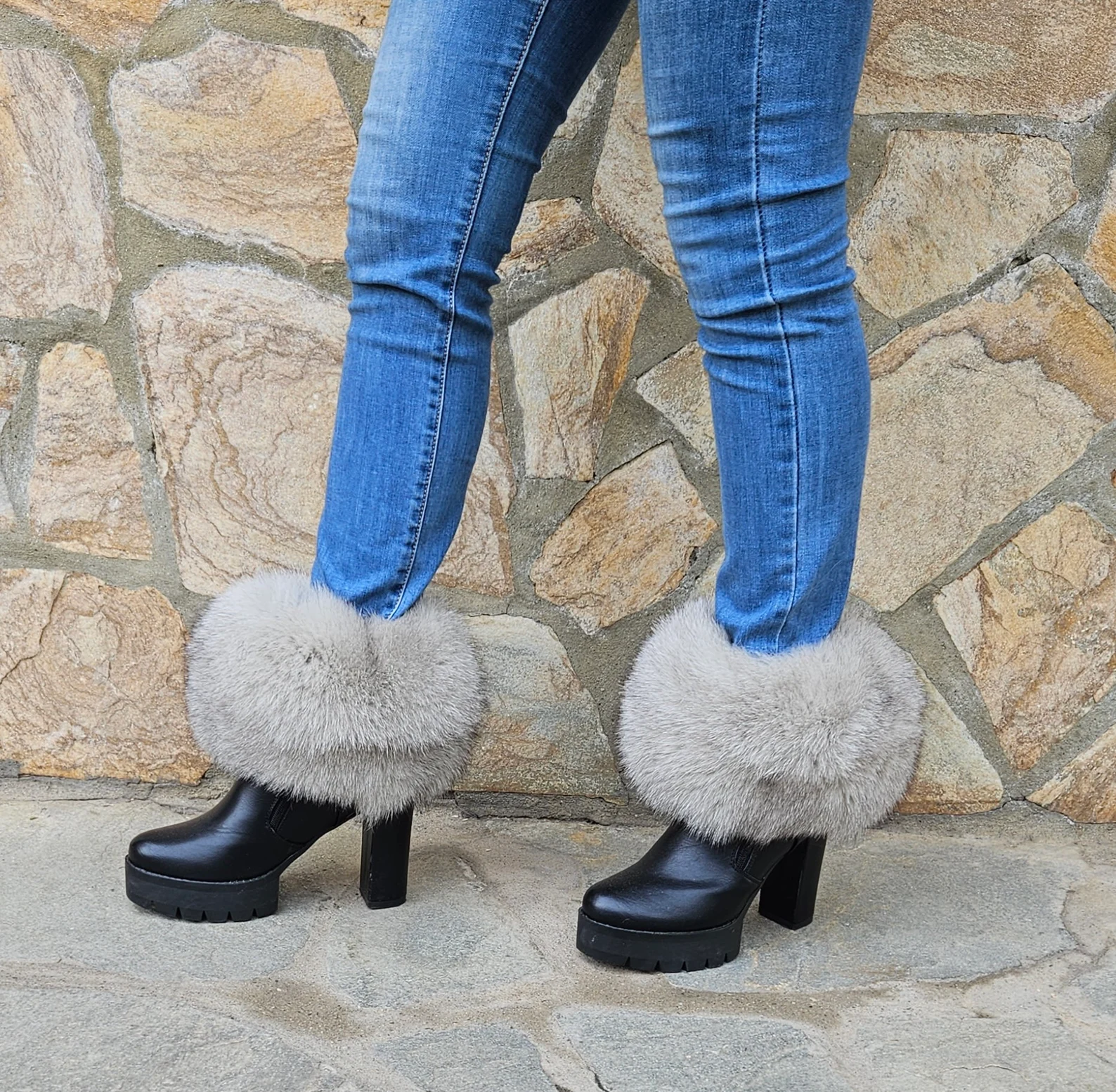 Real Fur Fox Small Boot Cuffs