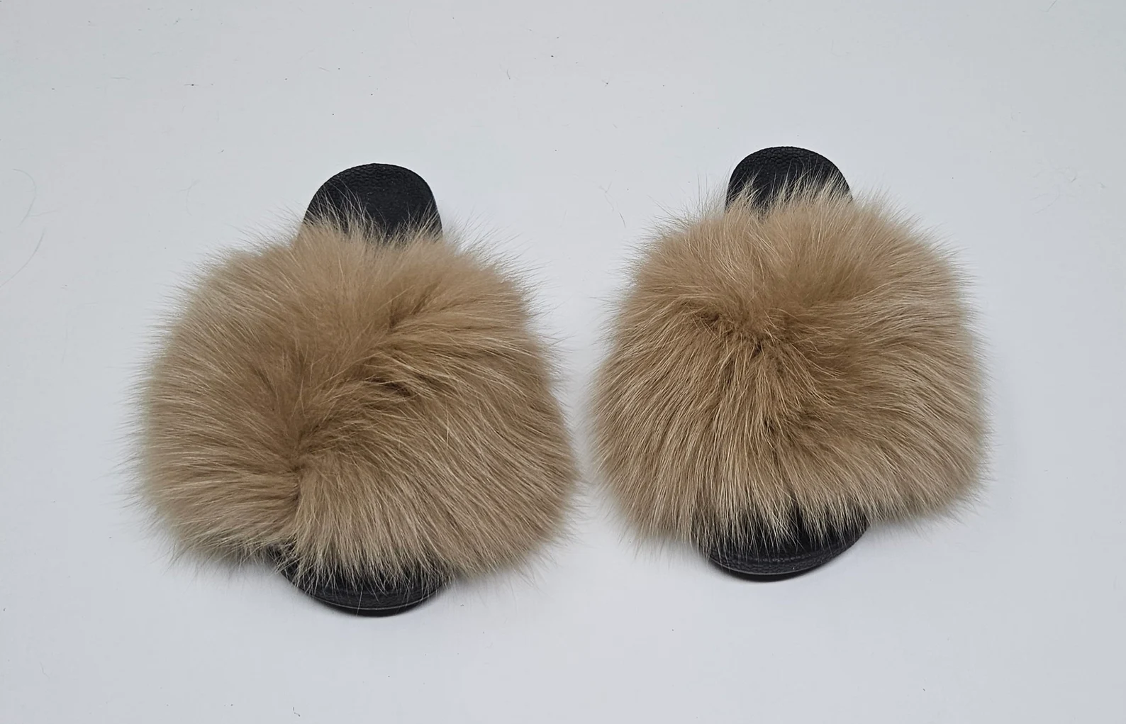 Real Fox Fur Slides - Image 2