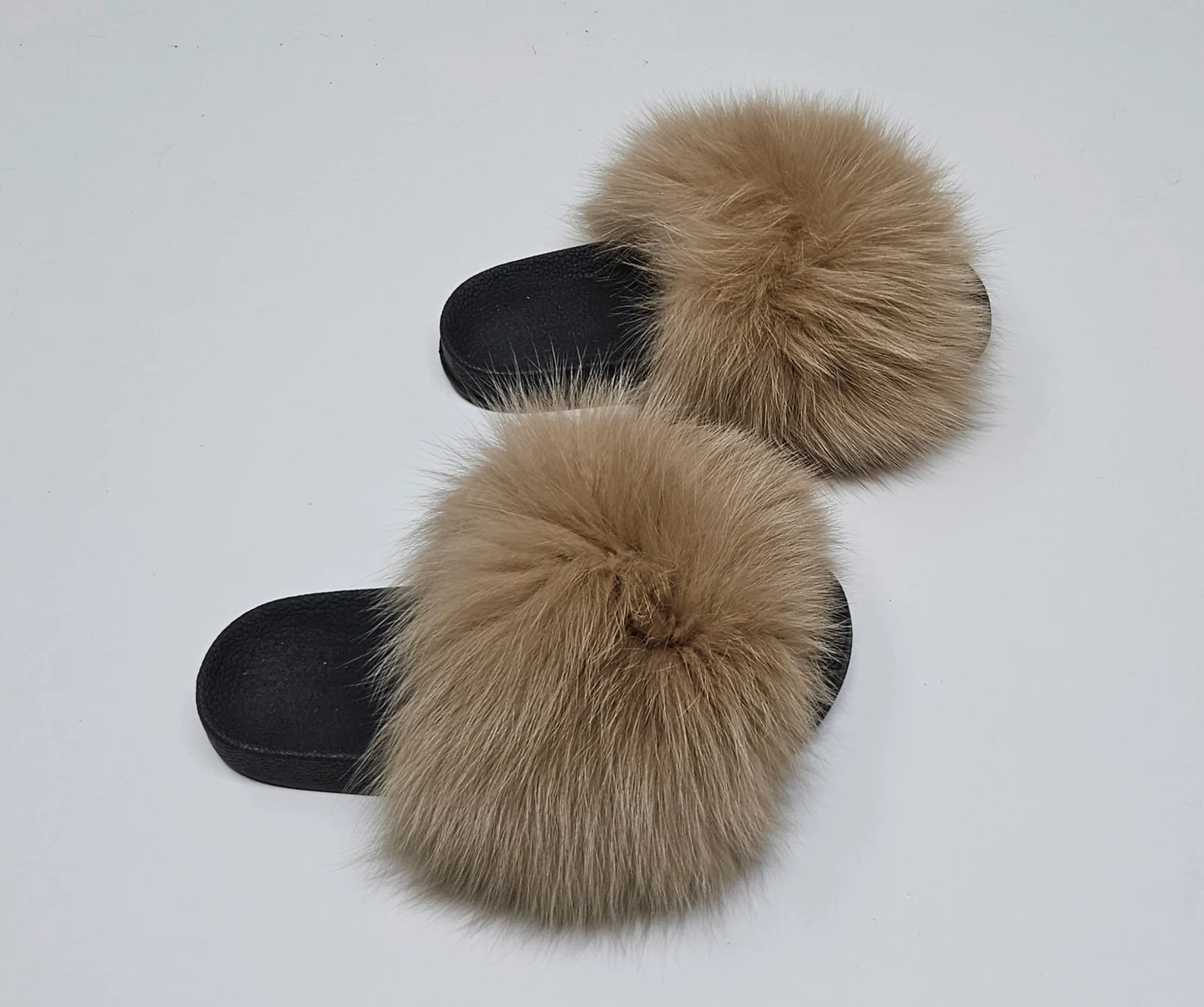 Real Fox Fur Slides - Image 3