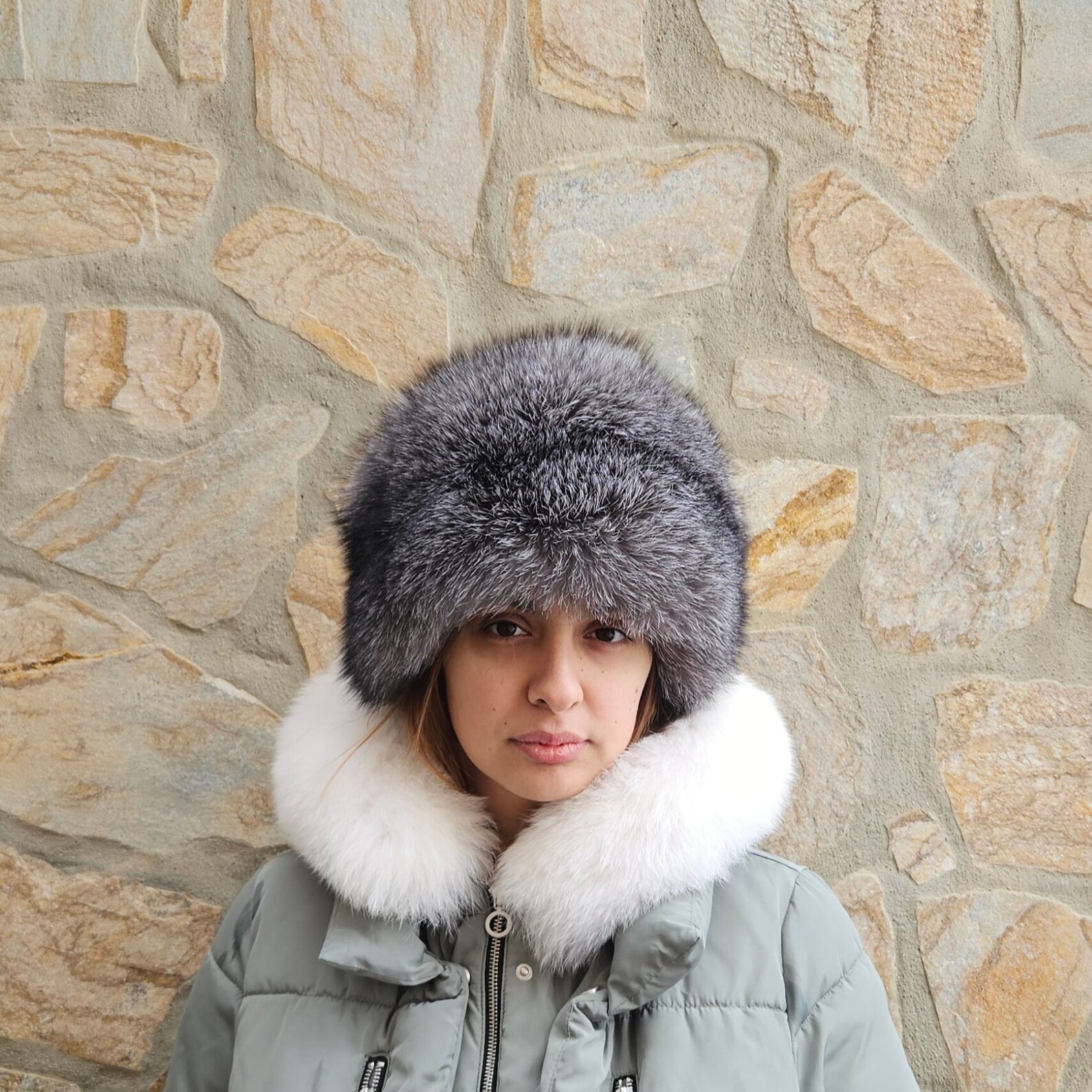 Real Fox Fur Hat