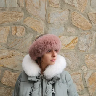 Real Fox Fur Headband, ideal Winter Earwarmer Accessory