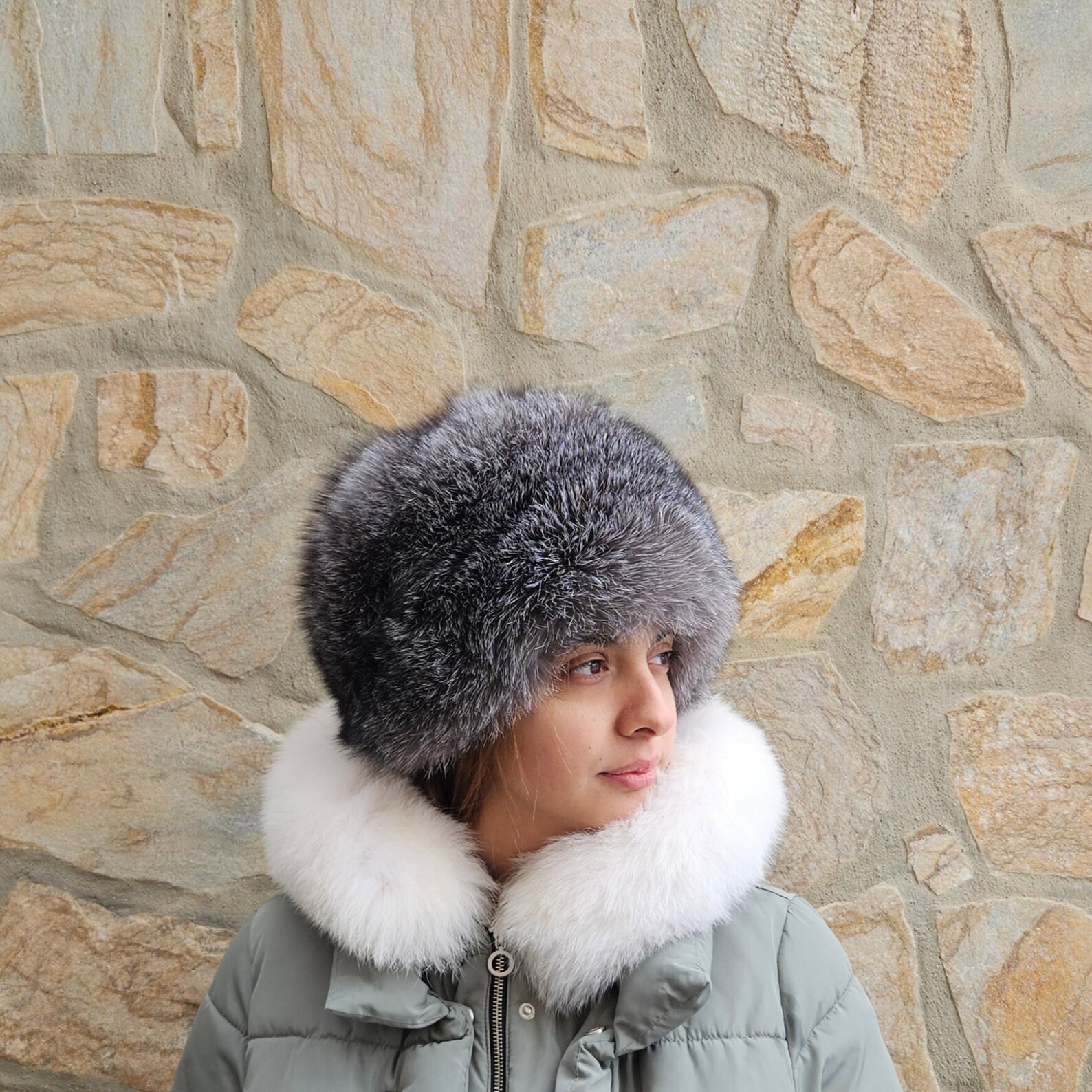 Real Fox Fur Hat - Image 2
