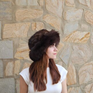 Real Mink - Fox Fur hat