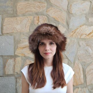 Real Mink - Fox Fur hat