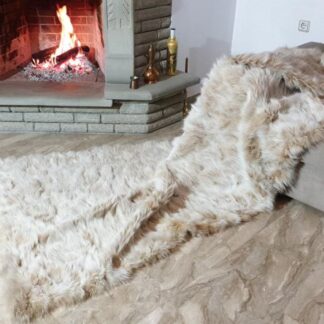 Real Fur Fox Blanket - Fur Throw