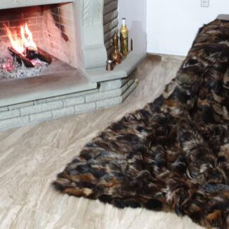 Real Fur Fox Blanket - Fur Throw