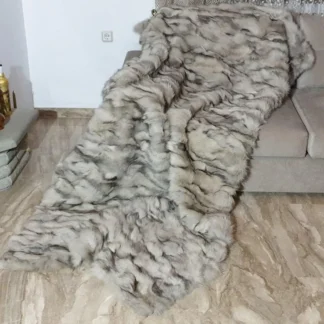 Real Fur Fox Blanket - Fur Throw
