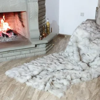 Real Fur Fox Blanket - Fur Throw