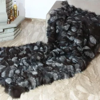 Real Fur Fox Blanket - Fur Throw