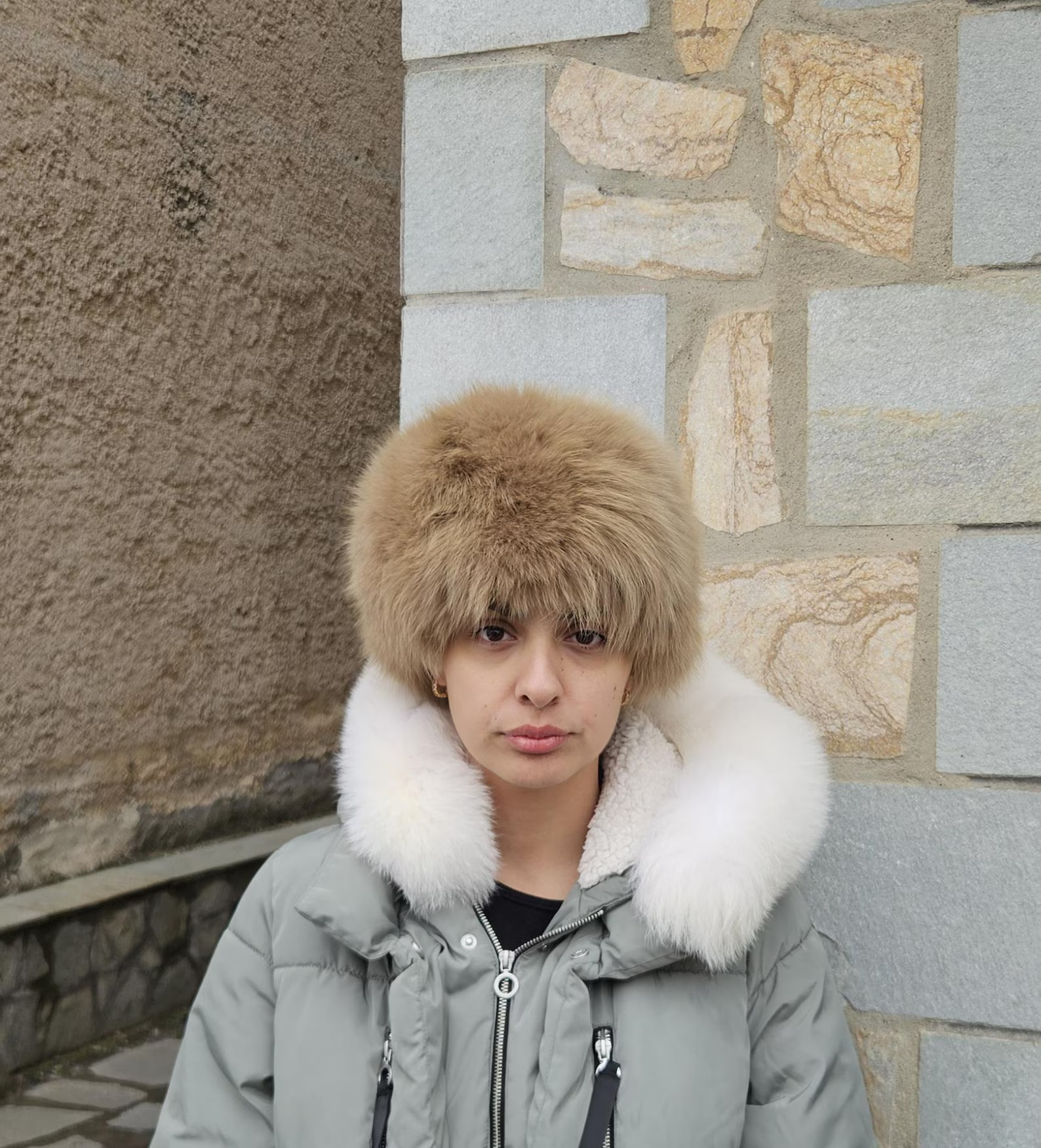 Real Fox Fur Hat