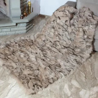 Real Fur Fox Blanket - Fur Throw