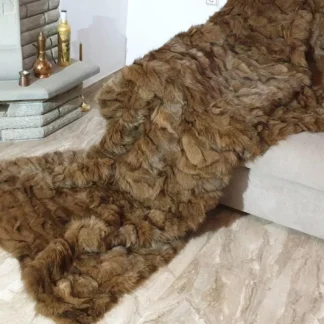 Real Fur Fox Blanket - Fur Throw