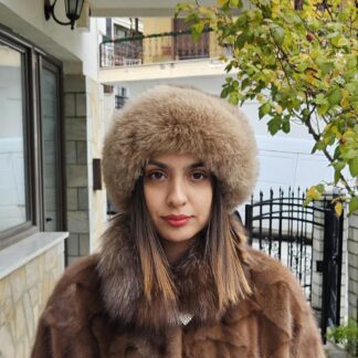 Real Mink - Fox Fur hat