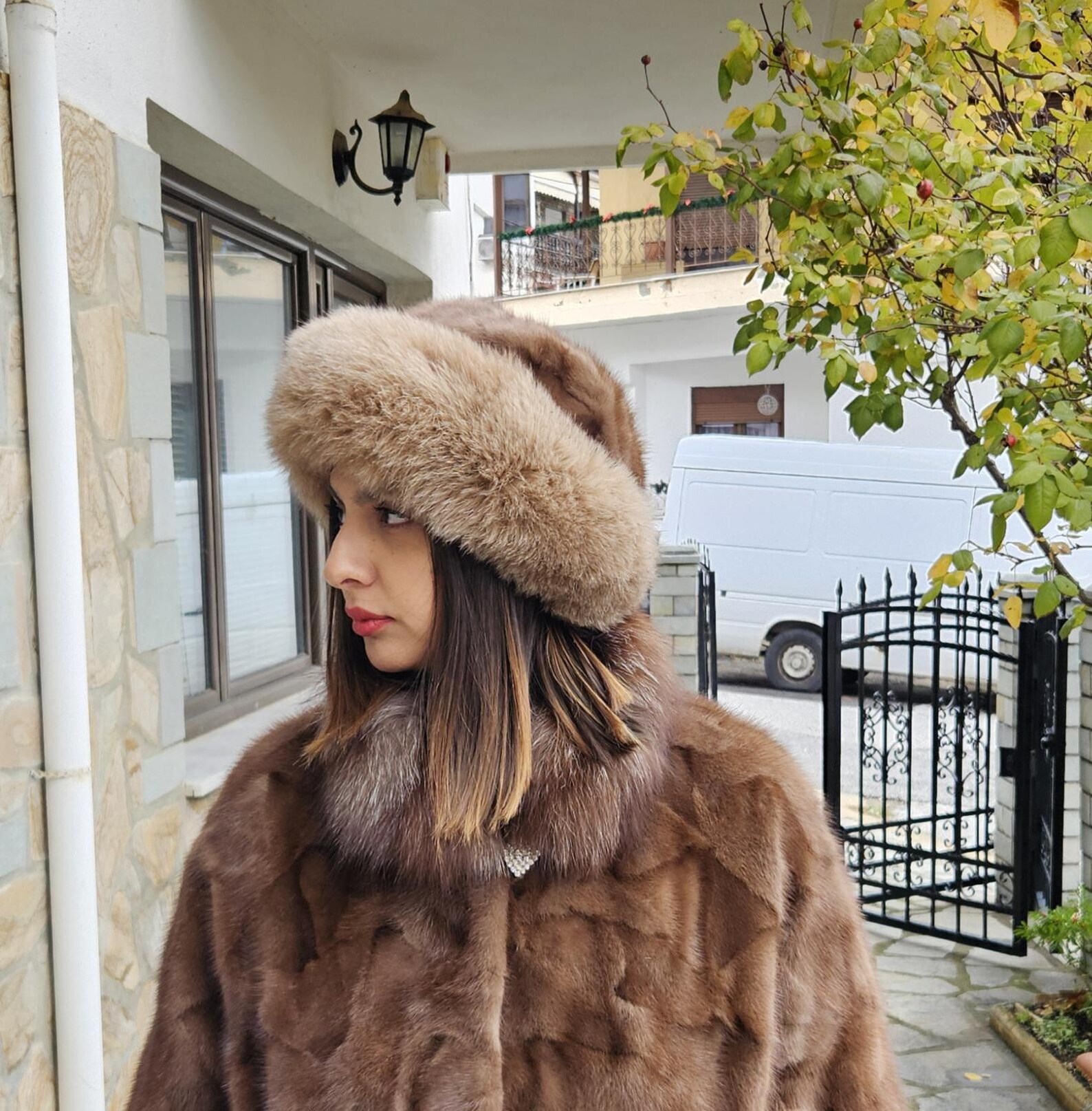 Real Mink - Fox Fur hat - Image 2