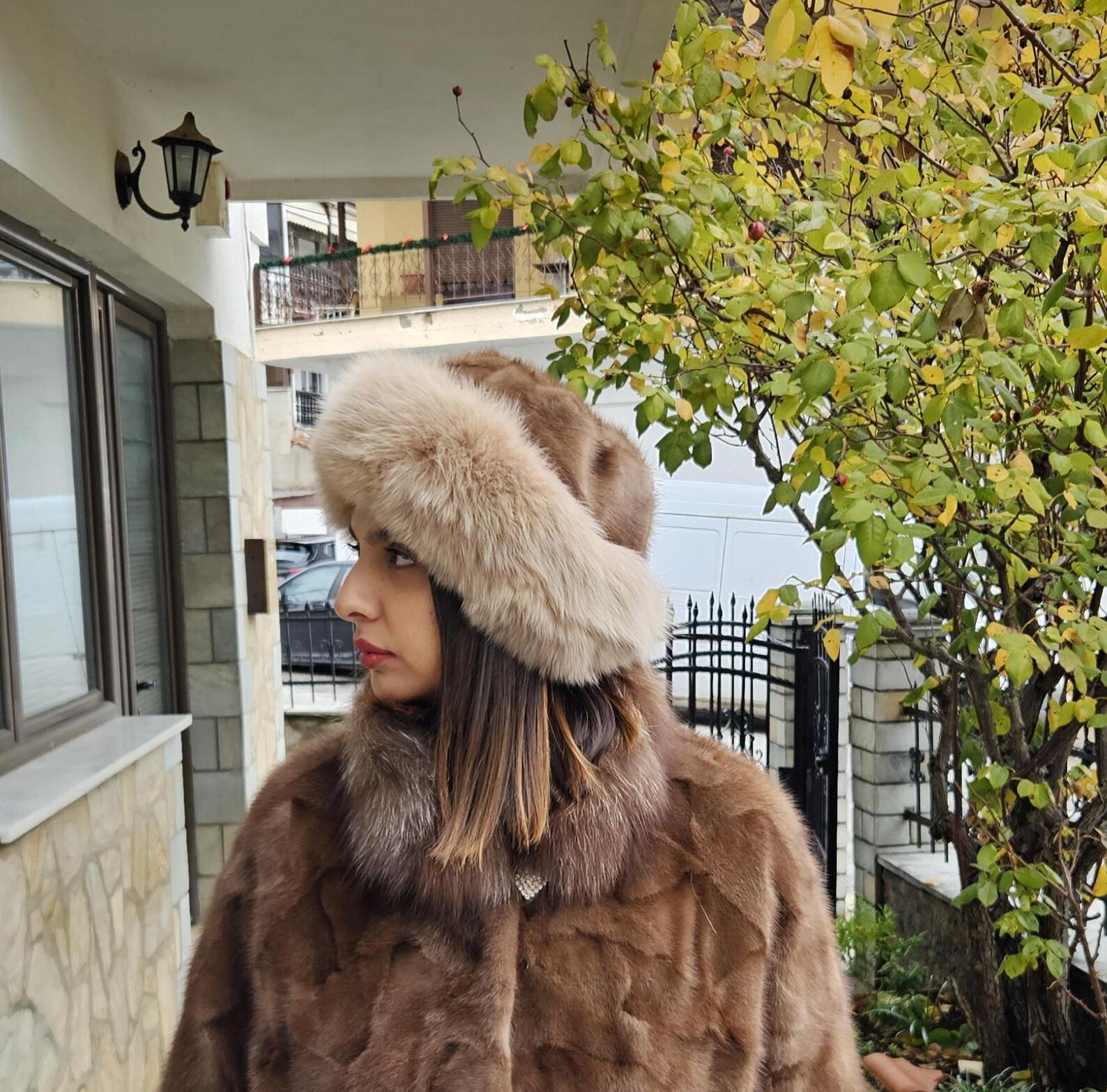 Real Mink - Fox Fur hat - Image 4
